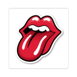 Rock Band Tongue Sticker — Red Kiss-Cut Decal for Laptops & Gear