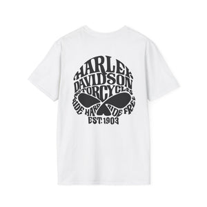 Harley Davidson Motorcycle Skull T-Shirt — Ride Hard Vintage Biker Tee