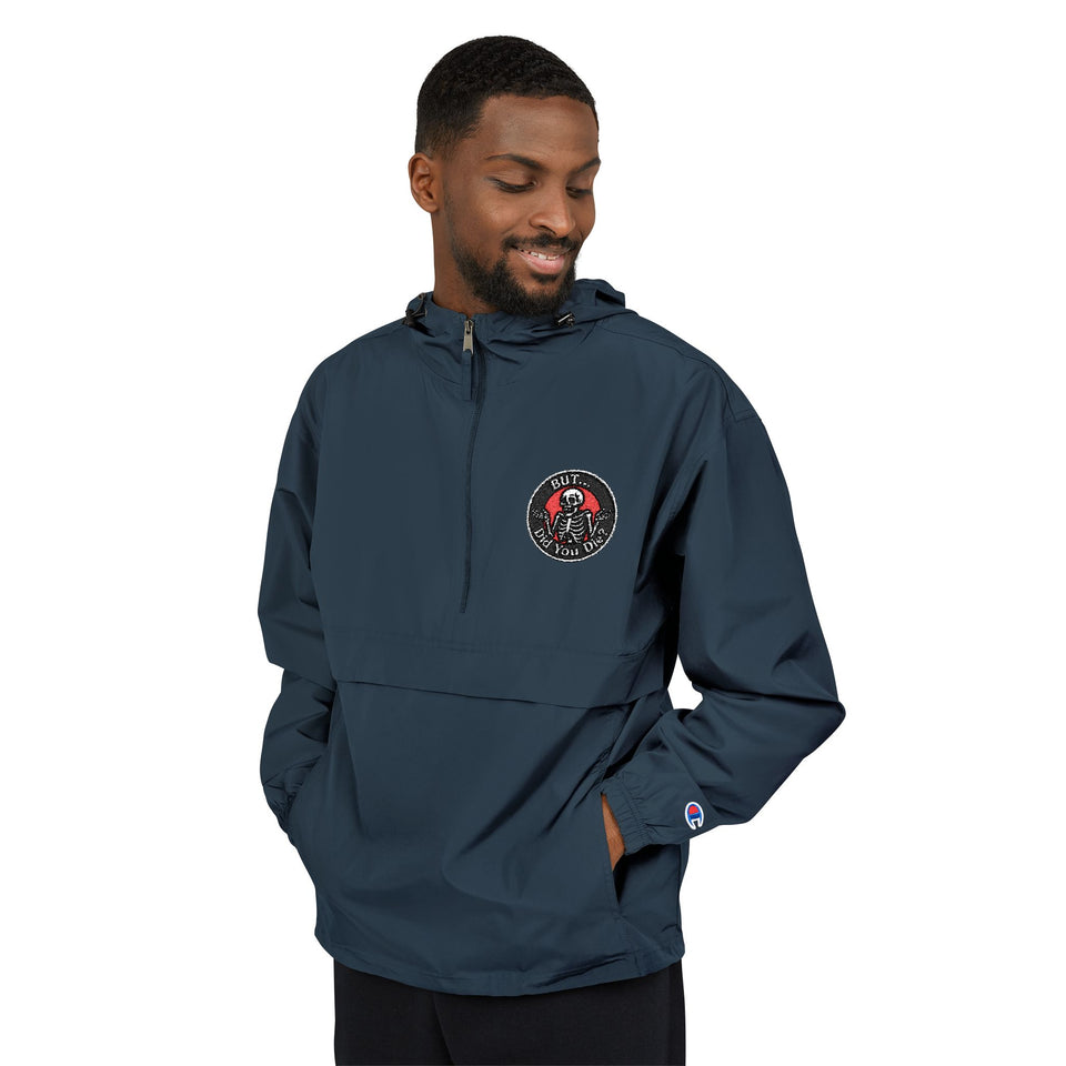 Champion Packable Anorak Jacket — Floral Heart Chest Logo