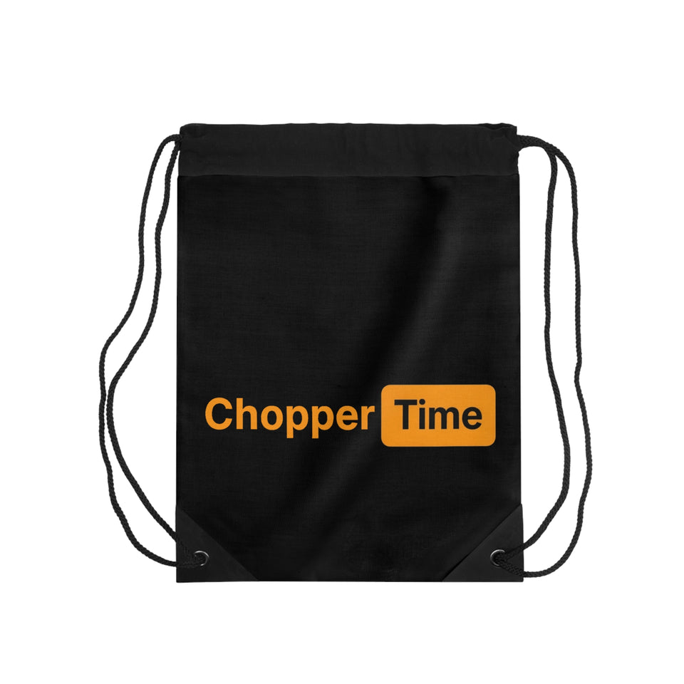 Chopper Time Drawstring Bag
