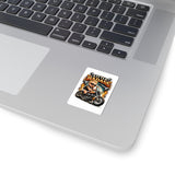 Little Badass Baby on Motorcycle Sticker — Biker Baby Kiss-Cut Decal