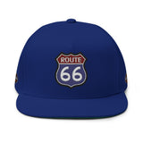 Route 66 Embroidered Flat Bill Cap