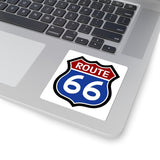 Route 66 Kiss-Cut Sticker — Classic Vintage Highway Decal
