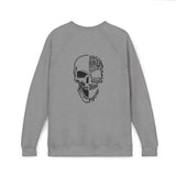 Skull Biker Sweatshirt – "Save a Biker, God Damn Phone" Graphic Crewneck