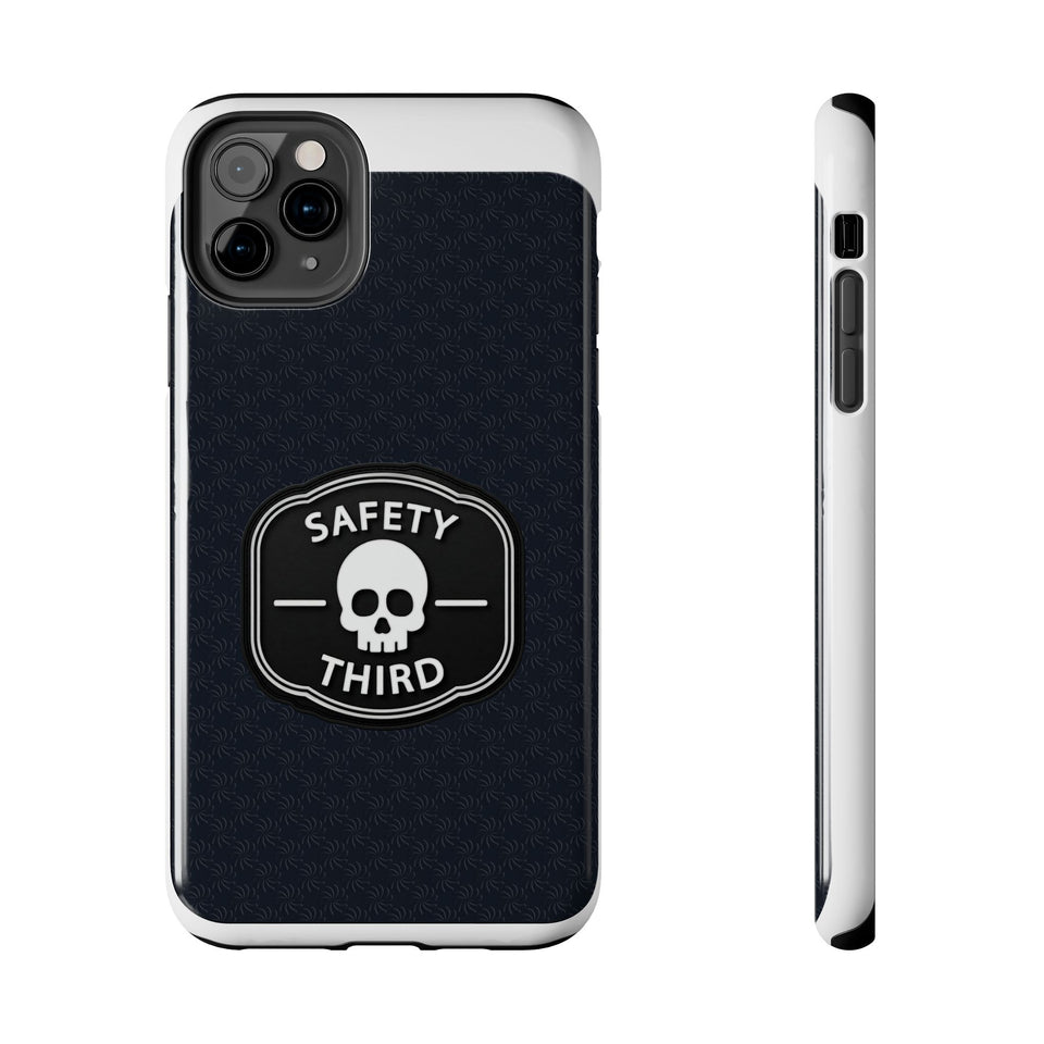Safety Third Tough Phone Case — Skull Badge Protective iPhone Cover