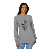 Skull Biker Sweatshirt – "Save a Biker, God Damn Phone" Graphic Crewneck