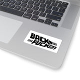 Back the Fuck Off Kiss-Cut Sticker — Bold Retro Slogan Decal for Laptops & Gear