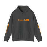 Chopper Time Hoodie — Minimal Logo Pullover for Motorcycle & Aviation Fans