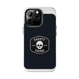 Safety Third Tough Phone Case — Skull Badge Protective iPhone Cover