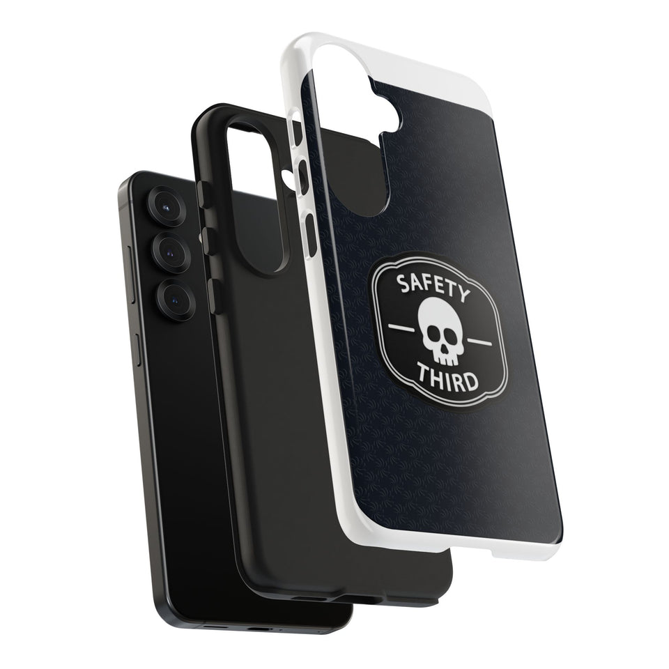 Safety Third Tough Phone Case — Skull Badge Protective iPhone Cover