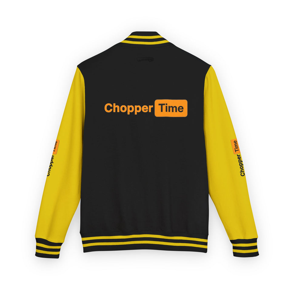 Letterman Jacket — 'Chopper Time' Vintage Motorcycle Club Bomber