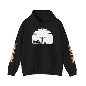 Harley-Davidson Sunset Ride Hoodie — Motorcycle Silhouette Graphic