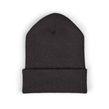 Embroidered 'Chopper Time' Cuffed Beanie — Knit Winter Hat