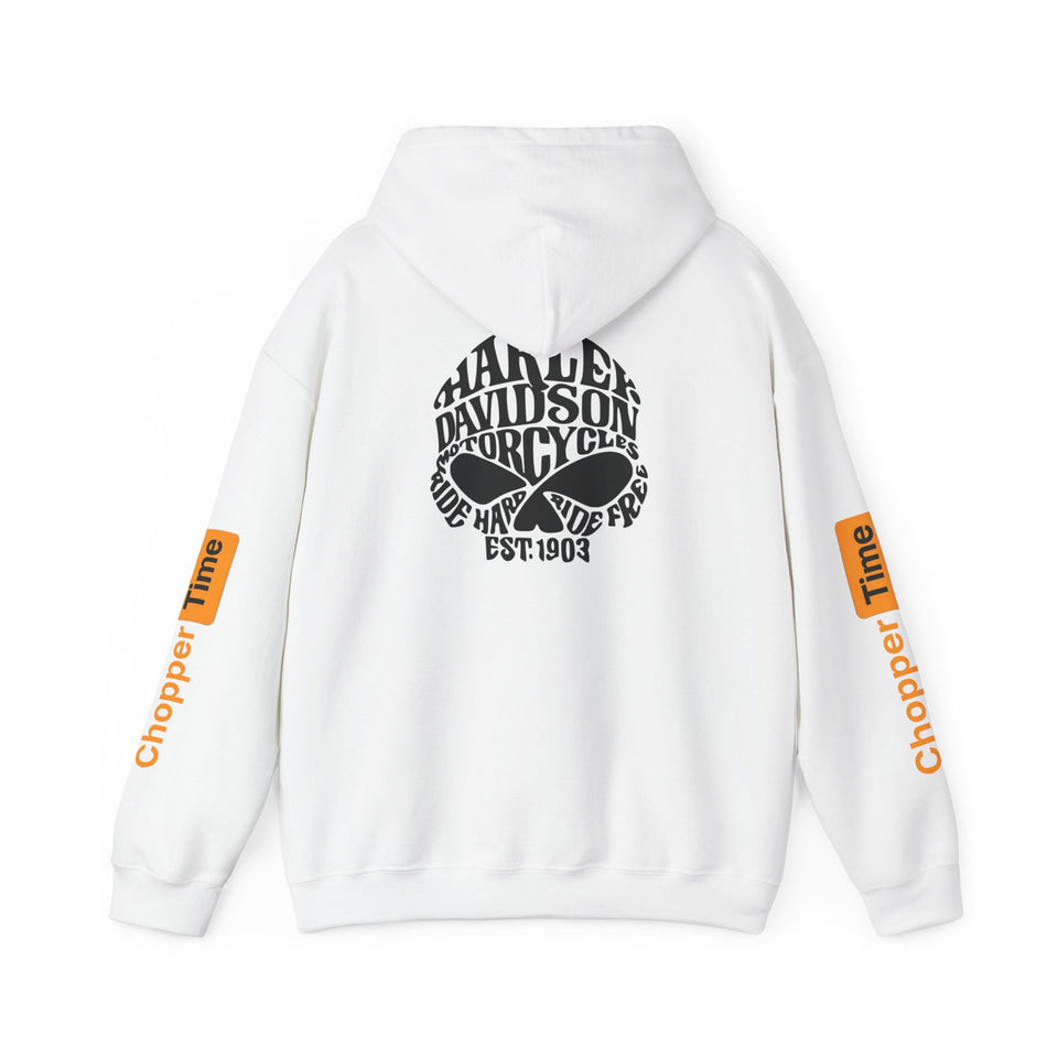 Harley Davidson Skull Hoodie — Chopper Time Motorcycle Pullover