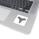 Kiss-Cut Sticker — “Trashy & Classy” Leopard Thong Sticker