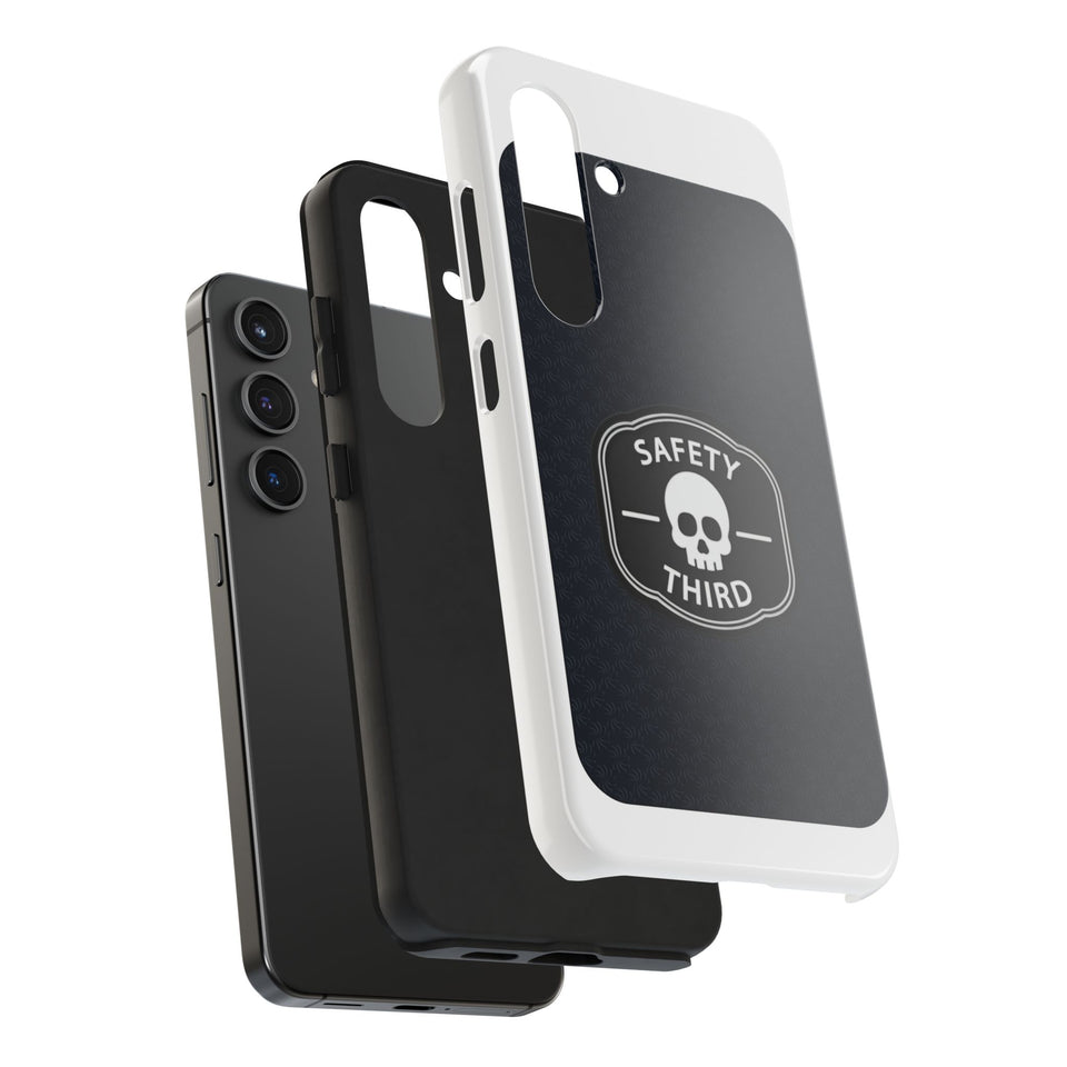 Safety Third Tough Phone Case — Skull Badge Protective iPhone Cover