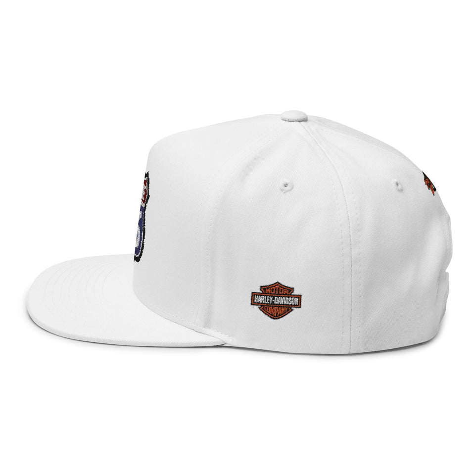 Route 66 Embroidered Flat Bill Cap