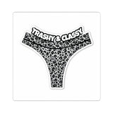 Kiss-Cut Sticker — “Trashy & Classy” Leopard Thong Sticker