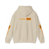 Chopper Time Hoodie — Minimal Logo Pullover for Motorcycle & Aviation Fans