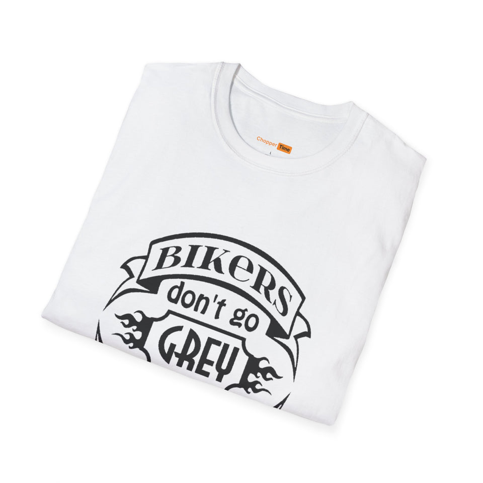 Bikers Don't Go Grey We Turn Chrome T-Shirt