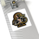 Milwaukee Vibrator Vintage Pinup Bike Sticker — Kiss-Cut Vinyl Decal