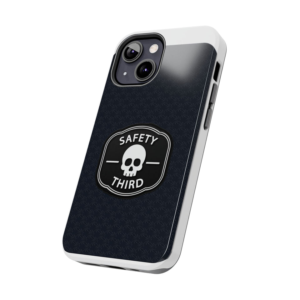 Safety Third Tough Phone Case — Skull Badge Protective iPhone Cover