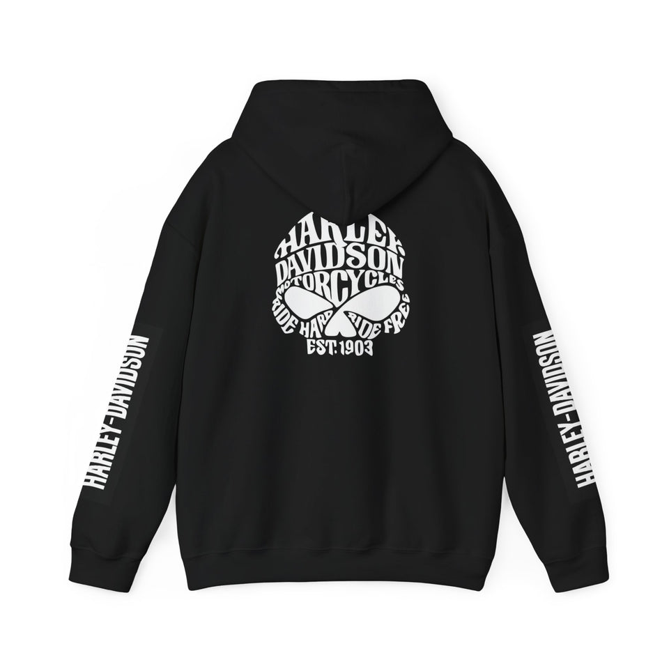 Harley Davidson Skull Hoodie — Chopper Time Motorcycle Pullover