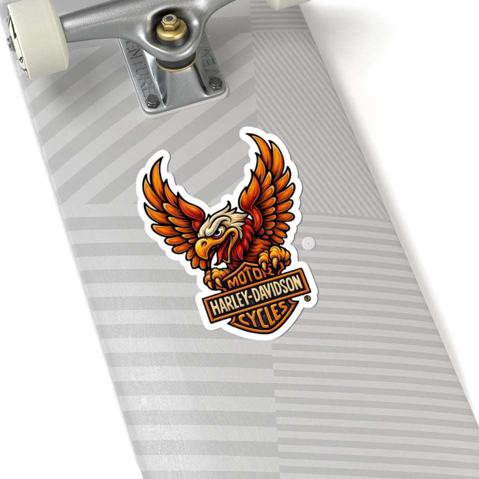 Eagle Moto Sticker — Harley-Davidson Style Kiss-Cut Decal