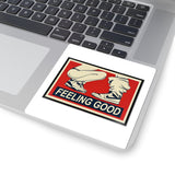 Feeling Good Sticker — Retro Kicks Kiss-Cut Laptop Decal