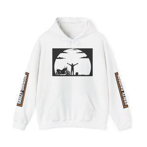 Harley-Davidson Sunset Ride Hoodie — Motorcycle Silhouette Graphic