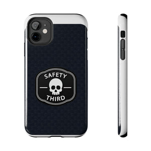 Safety Third Tough Phone Case — Skull Badge Protective iPhone Cover