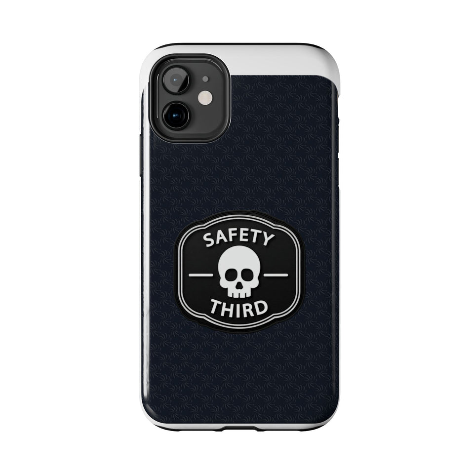 Safety Third Tough Phone Case — Skull Badge Protective iPhone Cover