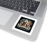 Freedom First "Safety Third" Kiss-Cut Sticker — Patriotic George Washington Design