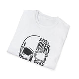 Skull 'Save a Biker' Graphic T-Shirt