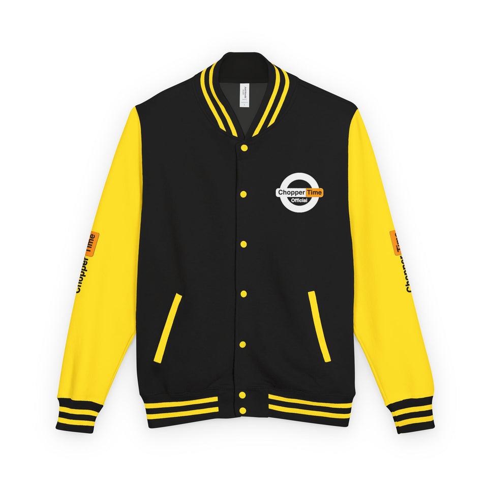 Letterman Jacket — 'Chopper Time' Vintage Motorcycle Club Bomber