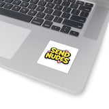 Send Nudes Sticker — Cute Bubble Letter Kiss-Cut Decal