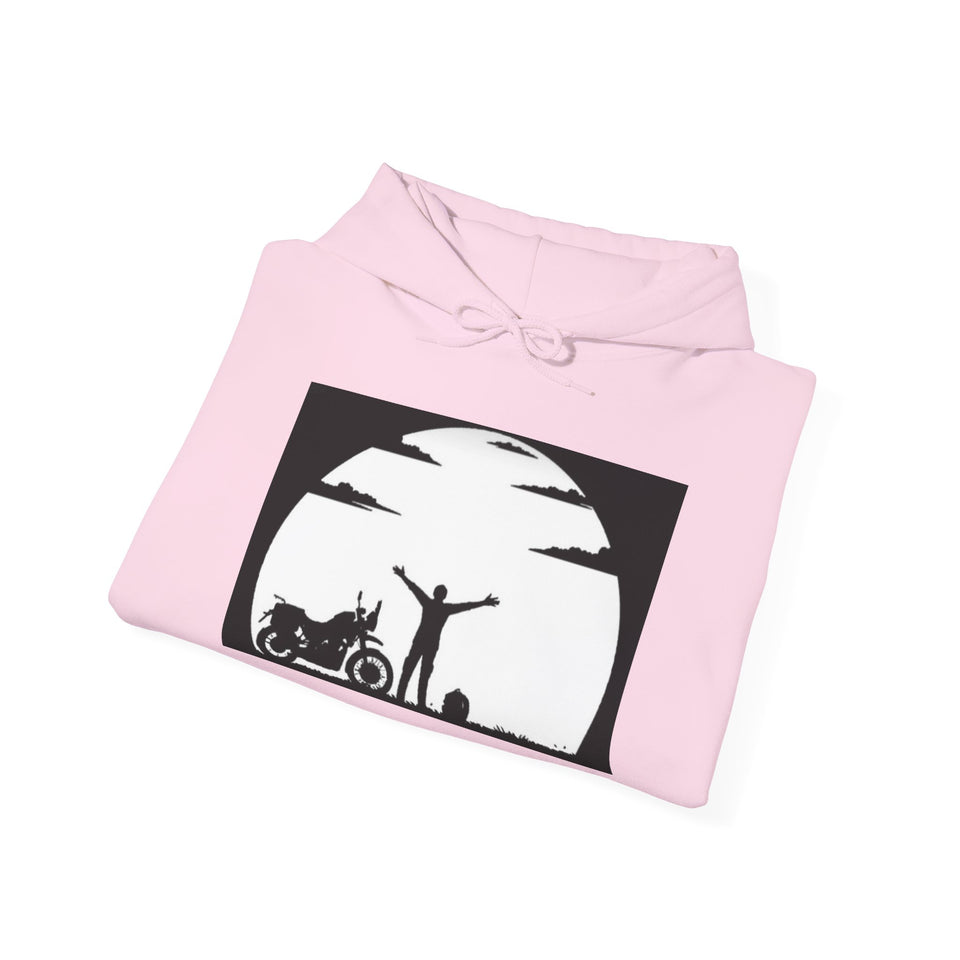 Harley-Davidson Sunset Ride Hoodie — Motorcycle Silhouette Graphic