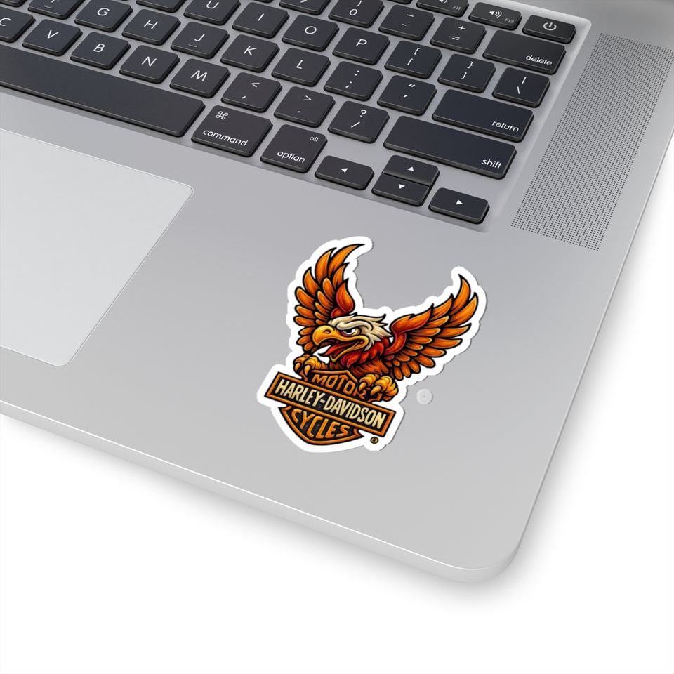 Eagle Moto Sticker — Harley-Davidson Style Kiss-Cut Decal