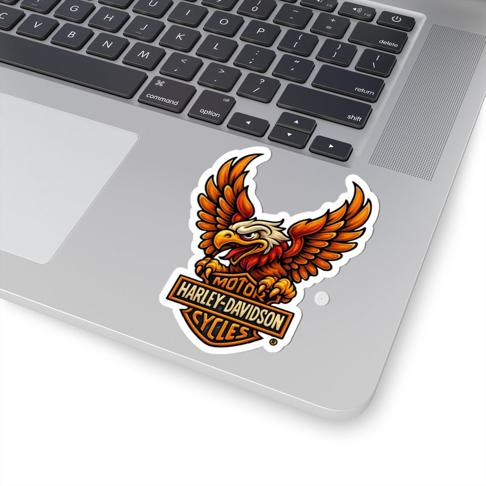 Eagle Moto Sticker — Harley-Davidson Style Kiss-Cut Decal
