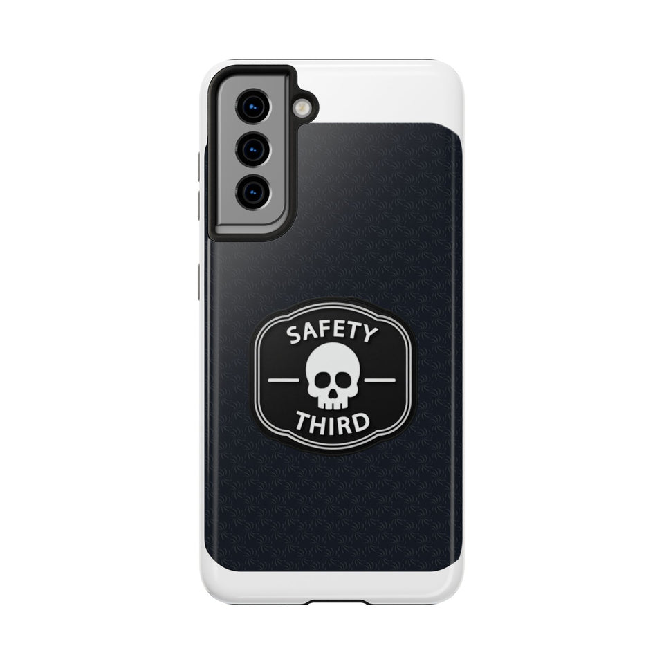 Safety Third Tough Phone Case — Skull Badge Protective iPhone Cover