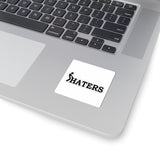 Haters Logo Kiss-Cut Sticker — Funny Anti-Hater Decal for Laptops & Water Bottles
