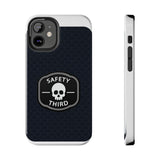 Safety Third Tough Phone Case — Skull Badge Protective iPhone Cover