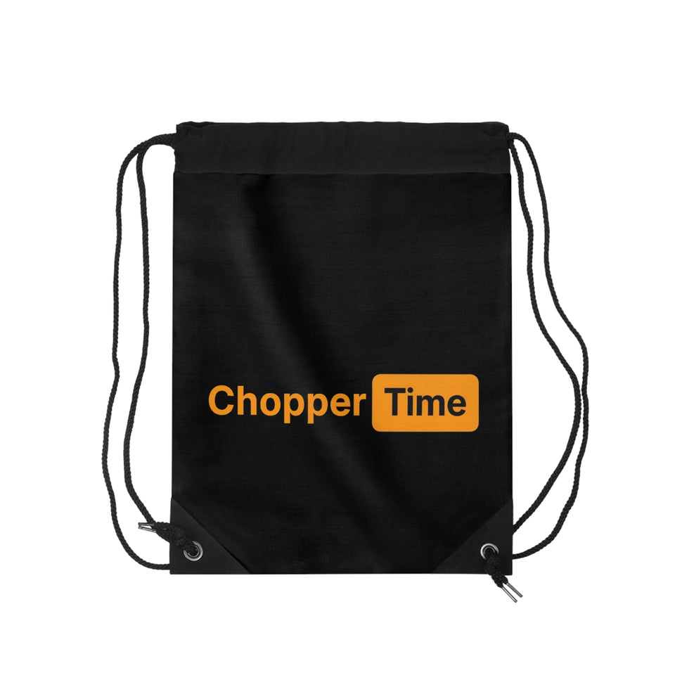 Chopper Time Drawstring Bag
