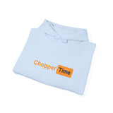 Chopper Time Hoodie — Minimal Logo Pullover for Motorcycle & Aviation Fans