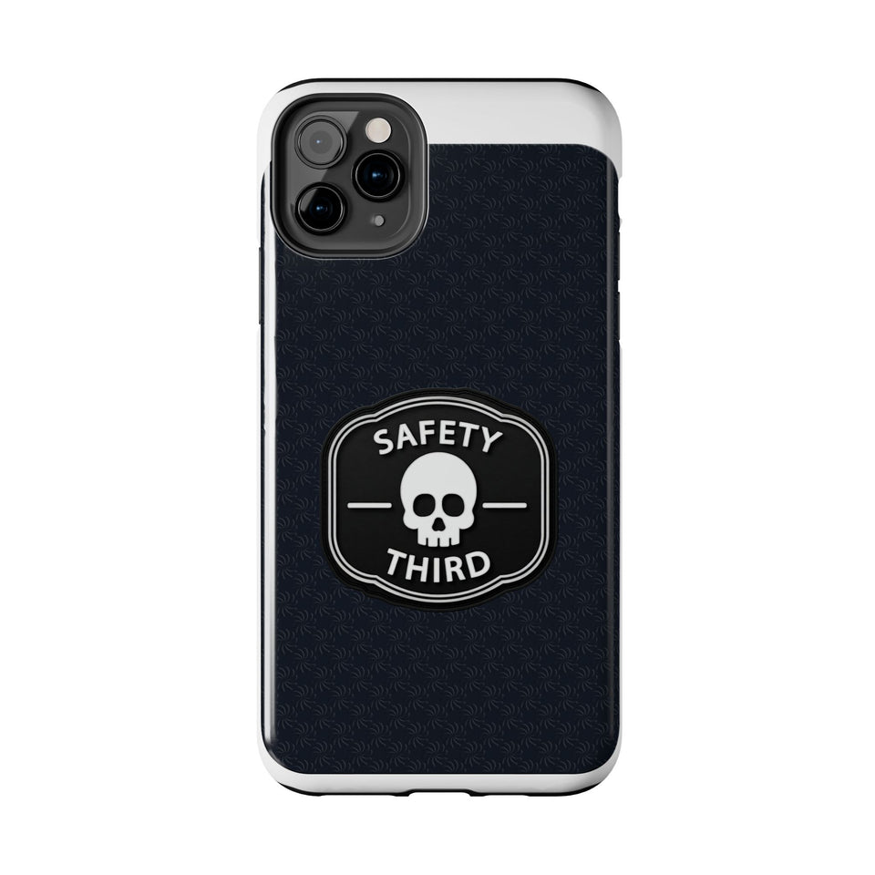 Safety Third Tough Phone Case — Skull Badge Protective iPhone Cover