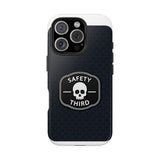 Safety Third Tough Phone Case — Skull Badge Protective iPhone Cover