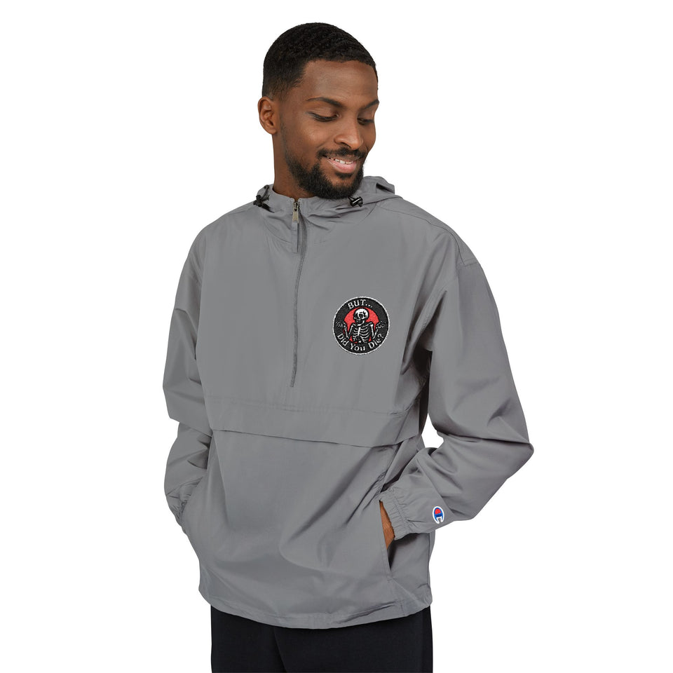 Champion Packable Anorak Jacket — Floral Heart Chest Logo