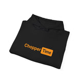 Chopper Time Hoodie — Minimal Logo Pullover for Motorcycle & Aviation Fans