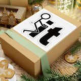 Funny 'F It' Kiss-Cut Sticker — Rude Humor Decal for Laptops & Water Bottles