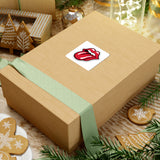 Rock Band Tongue Sticker — Red Kiss-Cut Decal for Laptops & Gear